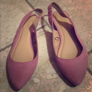 Pink flat loafers! Size 8